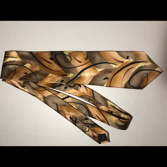 Jerry Garcia “Virtual” Patterned Silk Tie - Picture 1 of 3